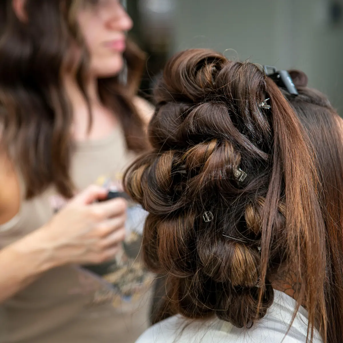 Premium hair styling at Angel's Touch salon
