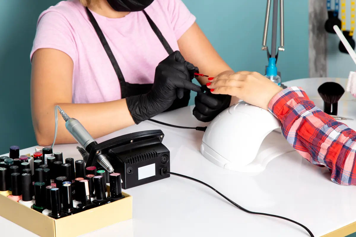 Creative nail extensions at Angel's Touch salon